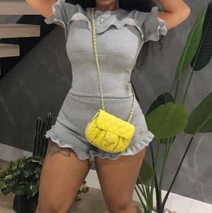 Ruffled short set